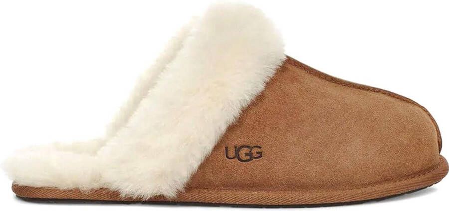 UGG W Scuffette II Dames Sloffen Chestnut