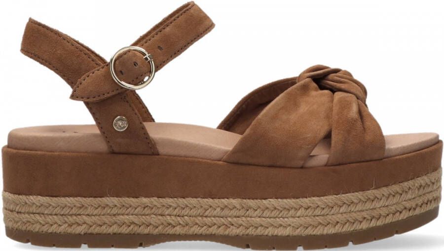 UGG W Trisha Sandalen Dames Cognac - Schoenen.nl