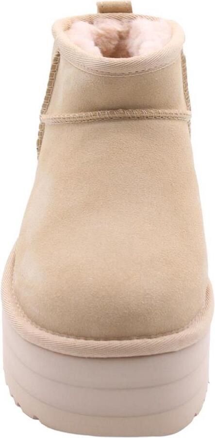 UGG's Bruin Tinten W Classic Ultra Mini Platform Vachtlaarzen Warme Laarzen Dames Beige - Foto 9