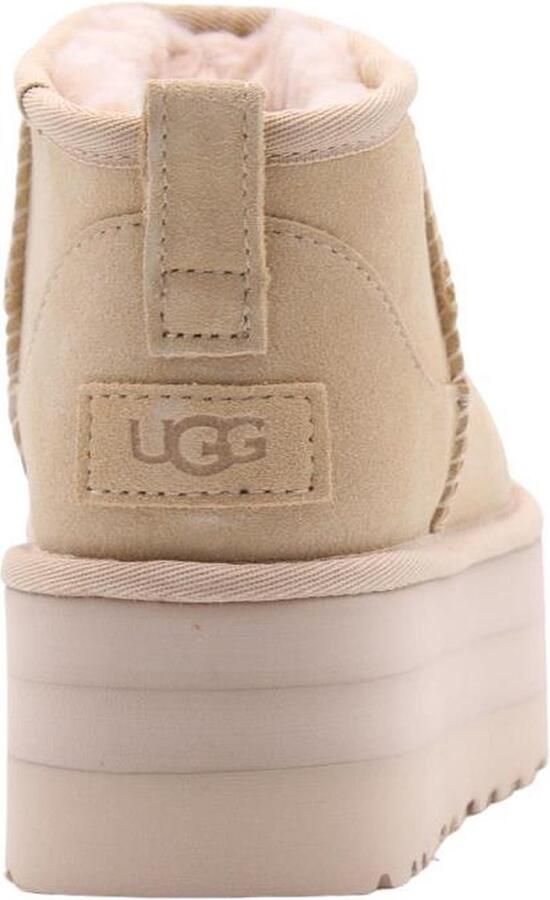 UGG's Bruin Tinten W Classic Ultra Mini Platform Vachtlaarzen Warme Laarzen Dames Beige - Foto 5