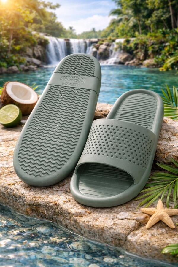 Umay Wellness Slippers Antislip Badkamer & Douche Slippers Waterbestendig Comfortabel & Lichtgewicht Unisex Spa & Hotel Kwaliteit Groen
