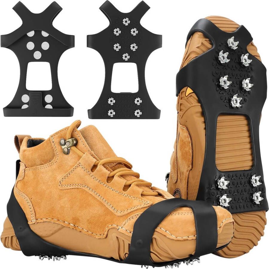 Unbranded oCreon Spikes voor Schoenen Winter Antislip Spikes voor Bergschoenen & Wandelschoenen