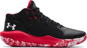 Under Armour Jet '21 Black Red White Schoenmaat 45 1 2 Basketball Perfor ce Mid 3024260 002