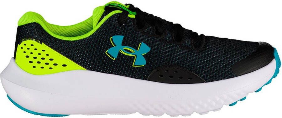 Under Armour GGS Surge 4 fitness schoenen zwart aqua geel Jongens Meisjes Mesh 36.5