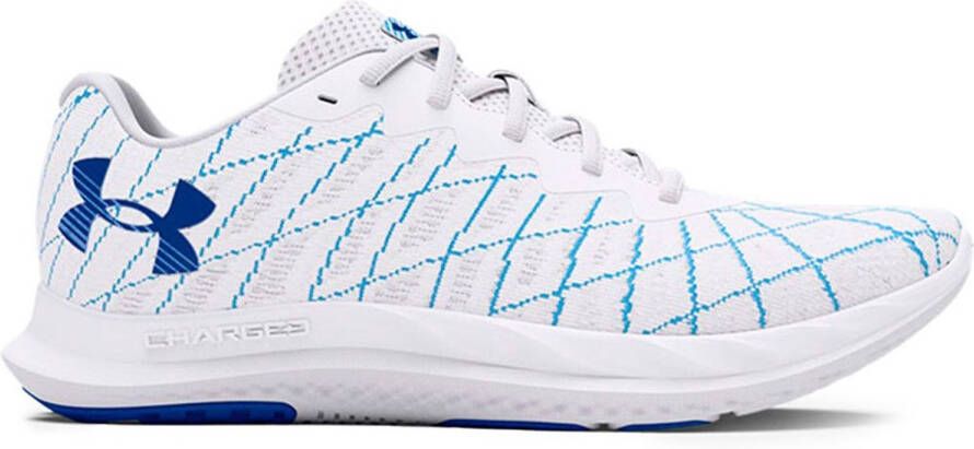 Under Armour Charged Breeze 2 Hardloopschoenen Wit Blauw Vrouw
