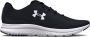 Under Armour Charged Impulse 3 Hardloopschoenen Black White Dames - Thumbnail 1