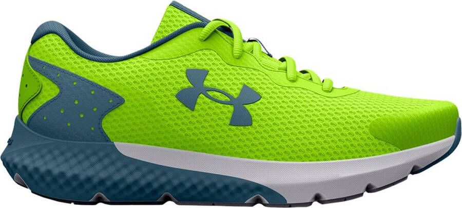 Under Armour Charged Rogue 3 Hardloopschoenen Lime Surge Static Blue Static Blue Kinderen