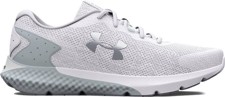 Under Armour Charged Rogue 3 Knit Hardloopschoenen White Gray Irides Dames 1