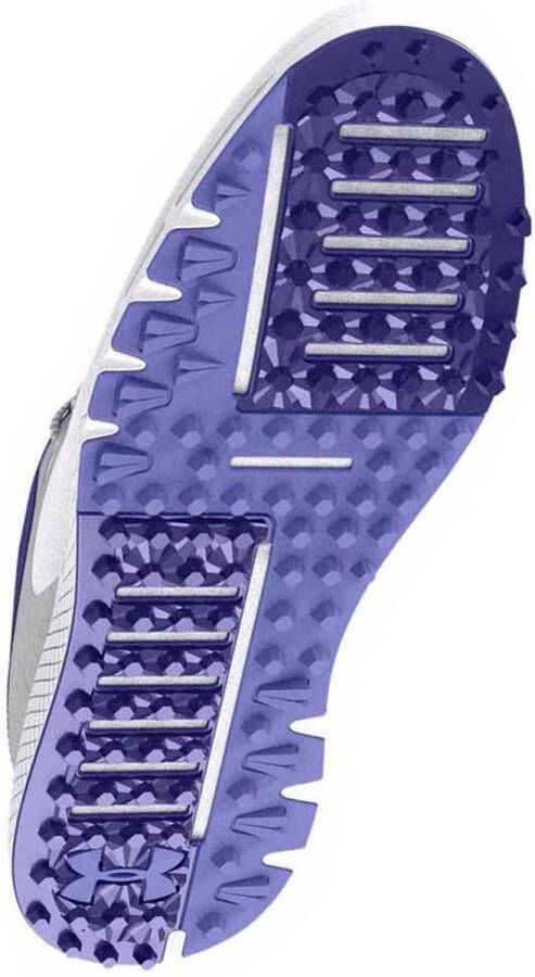 Under Armour UA W Charged Breathe 2 SL-White Metallic Silver Baja Blue