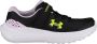 Under Armour Surge 4 AC sneakers zwart lila geel Meisjes Mesh Logo 31.5 - Thumbnail 1