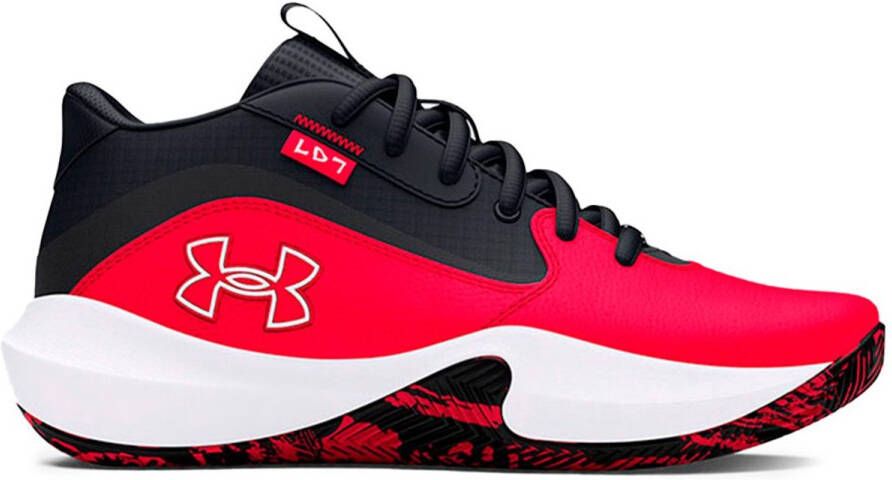 Under Armour Gs Lockdown 7 Basketbalschoenen Rood 1 2 Man