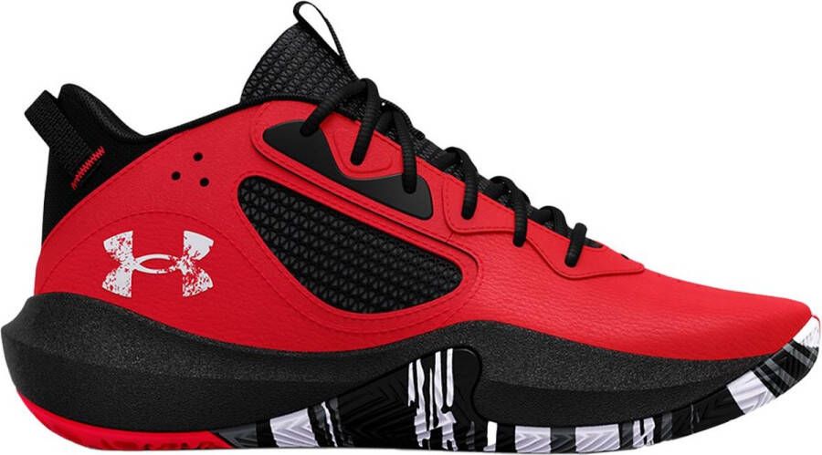 Under Armour Lockdown 6 Basketbal Schoenen Red Black White Kinderen