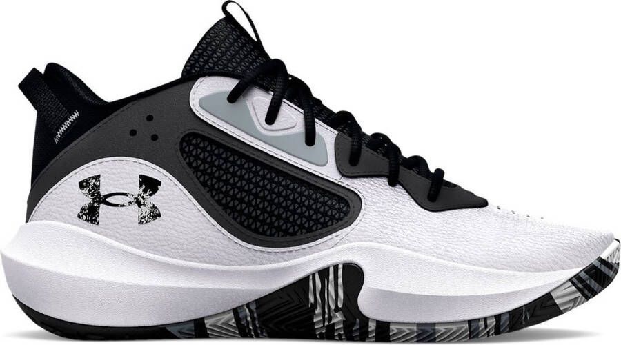 Under Armour Kinder Basketball-Schuhe UA Lockdown 6 White Black-36 5 )