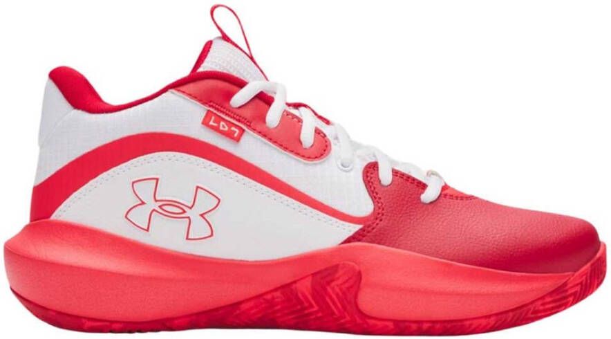 Under Armour Lockdown 7 Basketbalschoenen Rood Wit Man