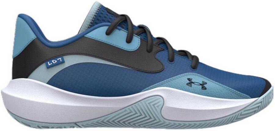 Under Armour Lockdown 7 Low Basketbalschoenen Blauw 1 2 Man