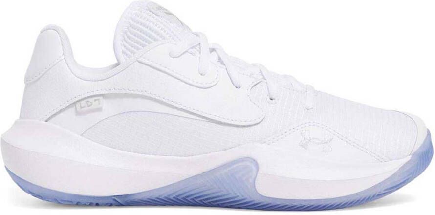 Under Armour Lockdown 7 Low Basketbalschoenen Wit Man