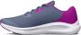 Under Armour GGS Charged Pursuit 3 Hardloopschoenen Aurora Purple Strobe Metallic Silver Kinderen - Thumbnail 3
