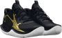 Under Armour GS Jet 23 Basketbal Schoenen Black 001 Black 001 Metallic Gold 777 Kinderen - Thumbnail 2