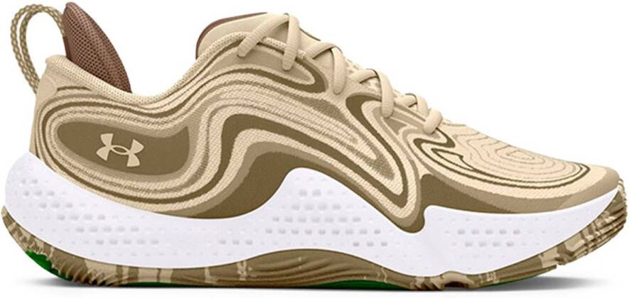 Under Armour Spawn 6 Camo Basketbalschoenen Goud 1 2 Man
