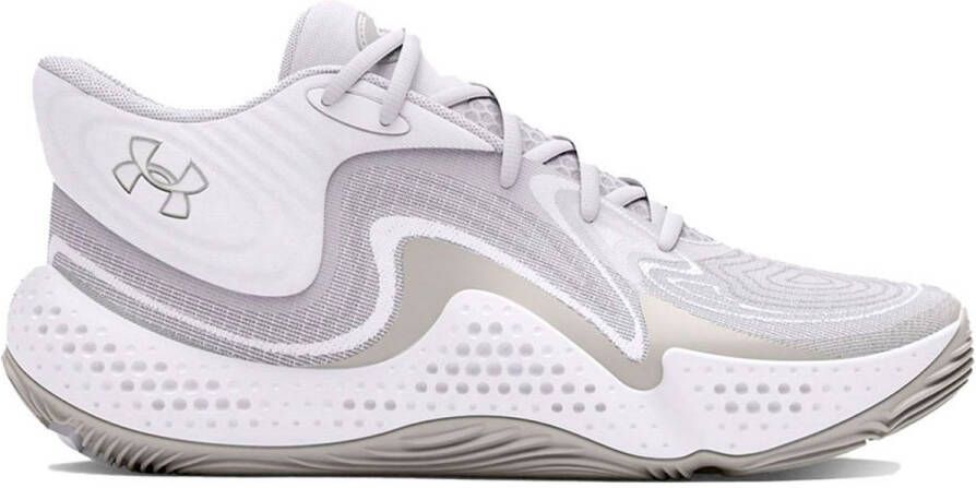 Under Armour Spawn 6 Mid Basketbalschoenen Wit Man