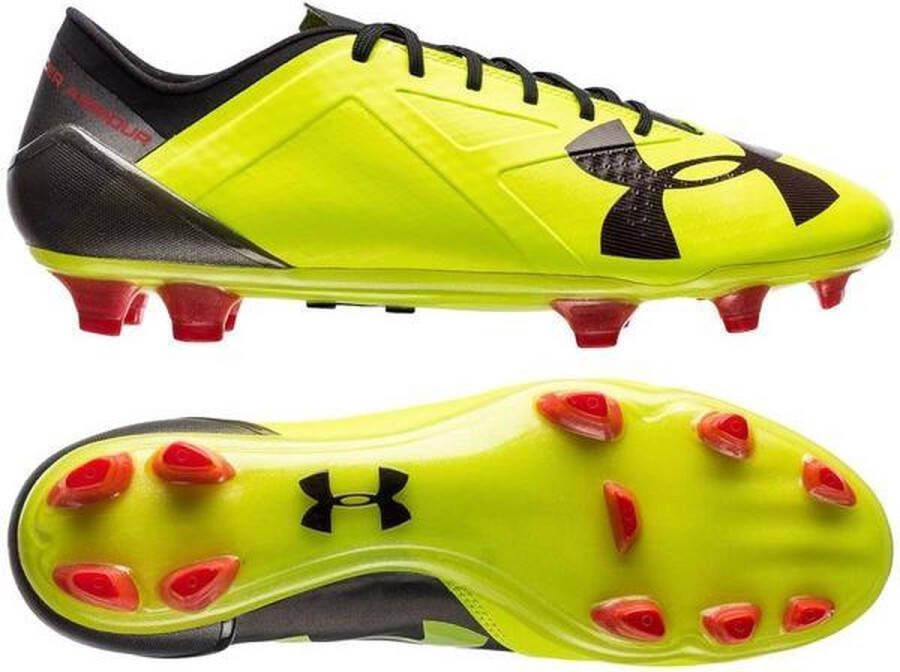 Under Armour SpotLight Pro 2.0 Voetbalschoenen Unisex Geel Rood Voetbalschoenen Heren
