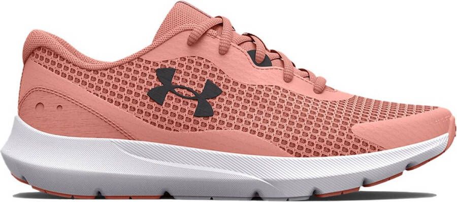 Under Armour Surge 3 Hardloopschoenen Pink Sands Pink Sands Jet Gray Dames