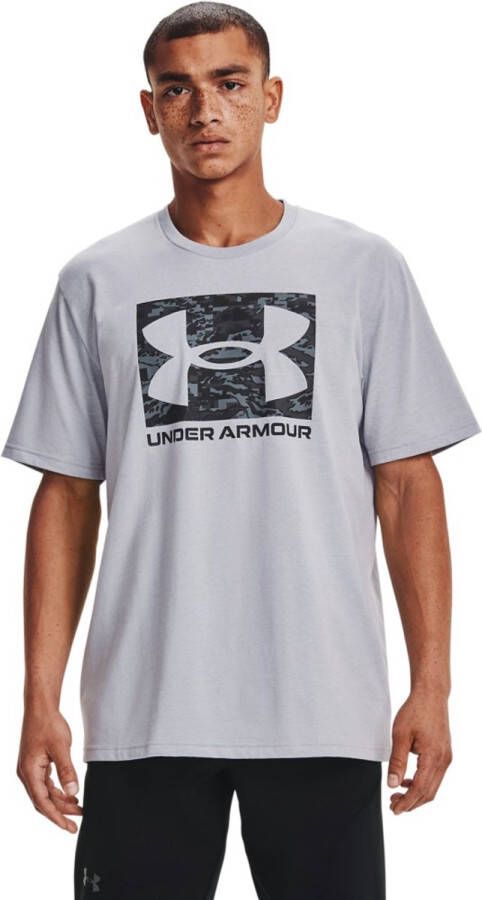 Under Armour T-Shirt UA ABC Camo Boxed Logo Kurzarm-Oberteil Mod Gray Light Heather-L (US LG)