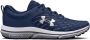 Under Armour UA Charged AShort Sleeveert 10 Heren Sportschoenen Blauw - Thumbnail 2