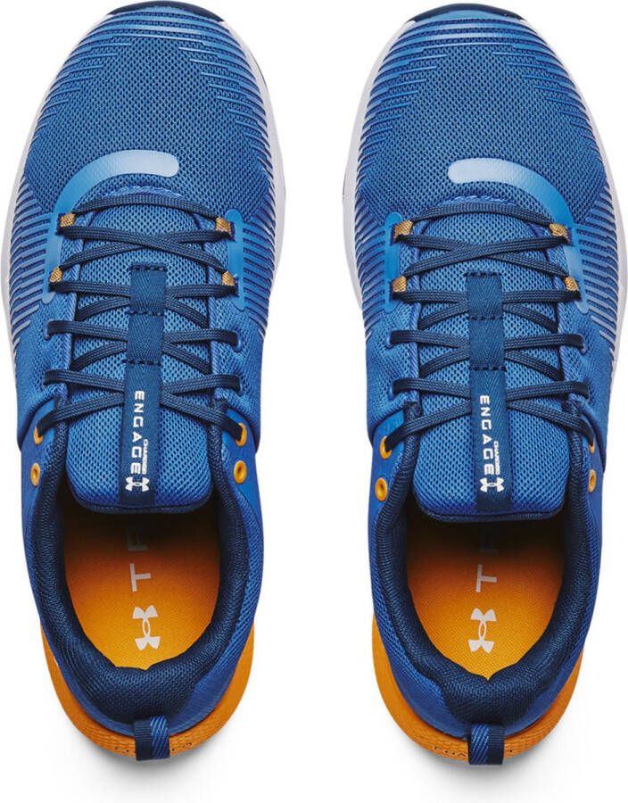 Under Armour UA Charged Engage-Victory Blue Cruise Gold White