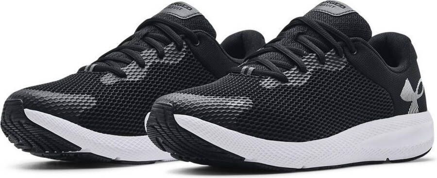 Under Armour Charged Pursuit 2 hardloopschoenen zwart wit
