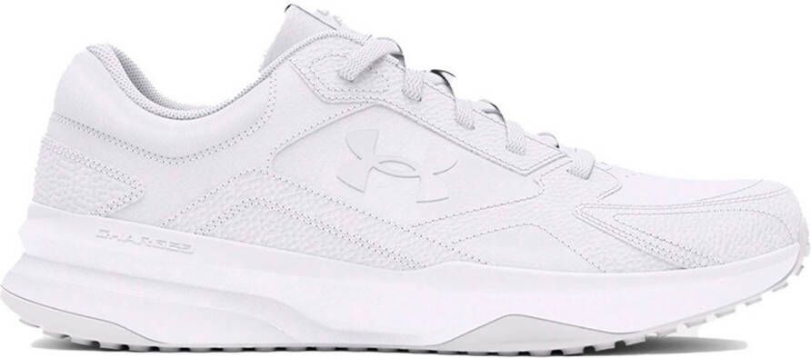 Under Armour UA Edge LTHR-WHT Heren Sportschoenen Wit Halo Grijs