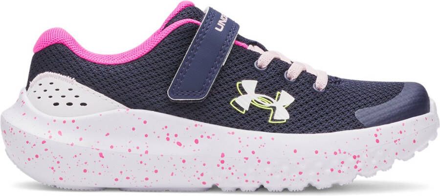 Under Armour UA GPS Surge 4 AC Unisex Sportschoenen Navy Roze Wit
