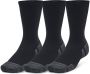 Under Armour UA Perfor ce Tech 3pk Crew Unisex Sportsokken Zwart Jet Grijs - Thumbnail 1