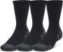 Under Armour UA Perfor ce Tech 3pk Crew Unisex Sportsokken Zwart Jet Grijs - Thumbnail 2