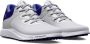 Under Armour Golf UA W Charged Breathe 2 SL-White Metallic Silver Baja Blue - Thumbnail 3