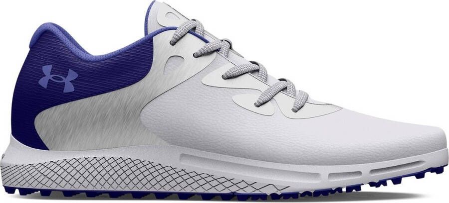 Under Armour Golf UA W Charged Breathe 2 SL-White Metallic Silver Baja Blue