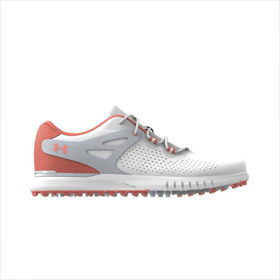 Under Armour UA W Charged Breathe SL-White Halo Gray Electric Tangerine
