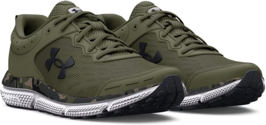 Under Armour Charged Assert 10 Camo Hardloopschoenen Trainers Heren 3027036 300 groen