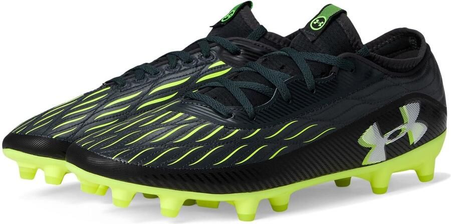 Under Armour Crampons de football UA Magnetico Select 4 Fg Noir et vert