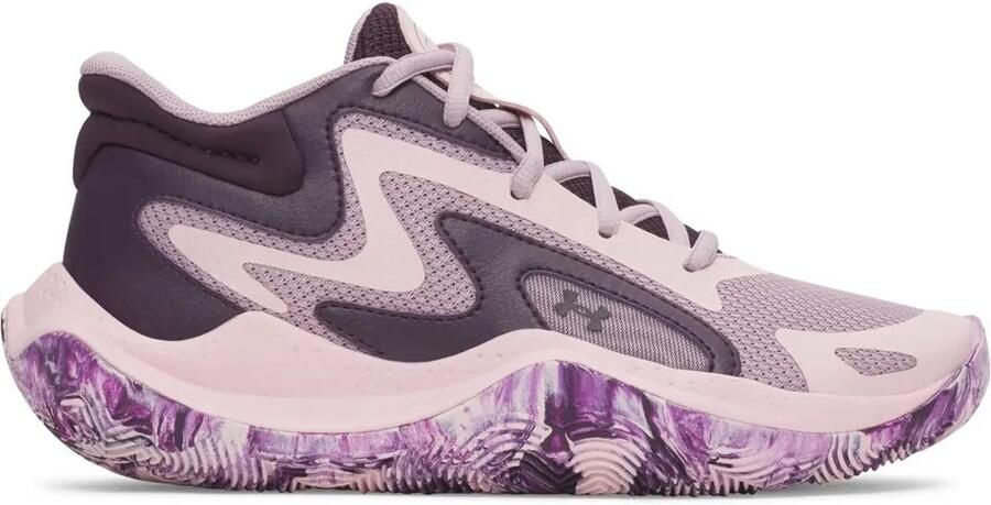 Under Armour Grade School Jet ´25 Junior Basketbalschoenen Paars 1 2 Kinderen
