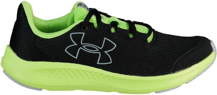 Under Armour Gs Charged Pursuit 3 Big Logo Hardloopschoenen Groen Jongens