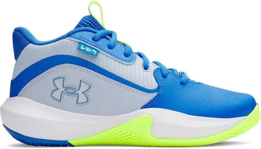 Under Armour Gs Lockdown 7 Basketbalschoenen Blauw
