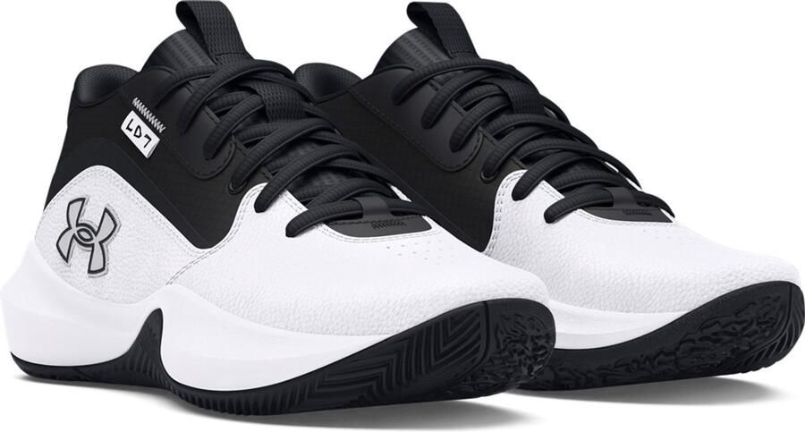 Under Armour Gs Lockdown 7 Basketbalschoenen Wit - Foto 2