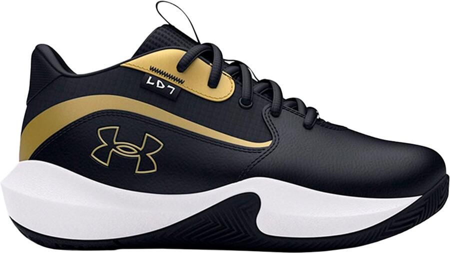 Under Armour Ps Lockdown 7 Basketbalschoenen Zwart 1 2 Jongens Meisjes