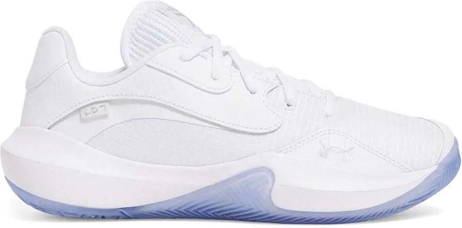 Under Armour Lockdown 7 Low Basketbalschoenen Wit