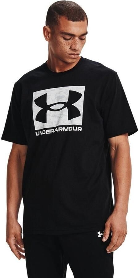 Under Armour Short-sleeve Sports T-shirt ABC Camo Boxed Logo Black