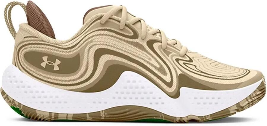 Under Armour Spawn 6 Camo Basketbalschoenen Goud