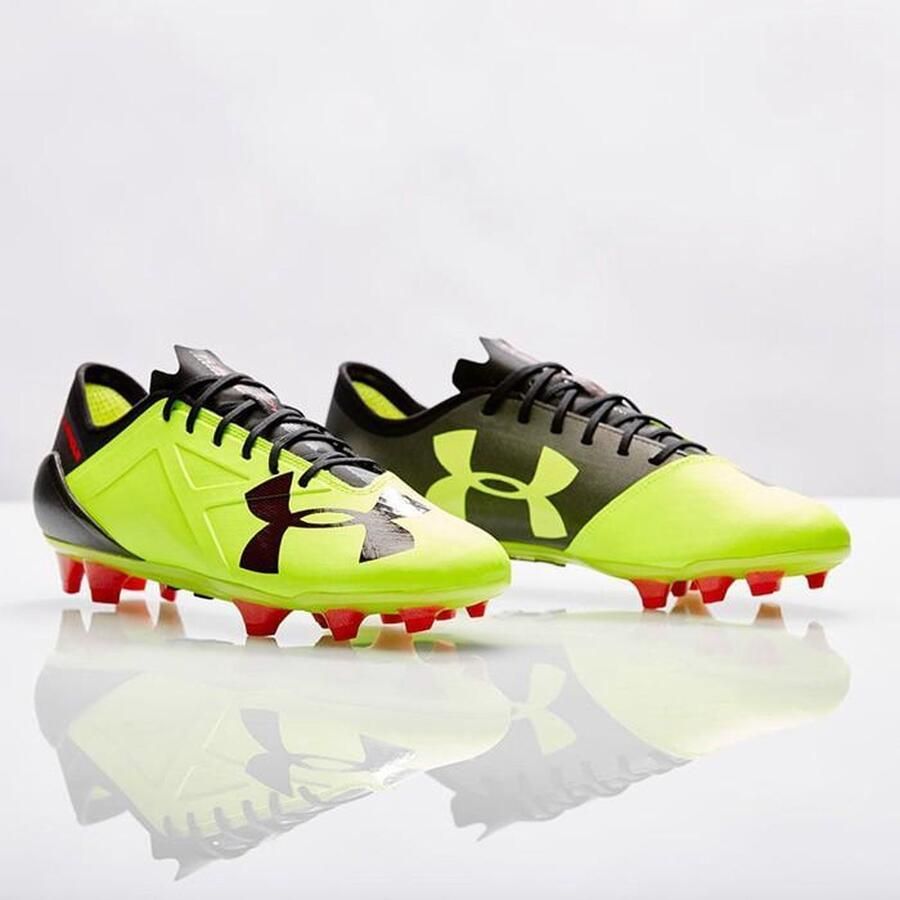 Under Armour SpotLight Pro 2.0 Voetbalschoenen Unisex Geel Rood Voetbalschoenen Heren - Foto 3