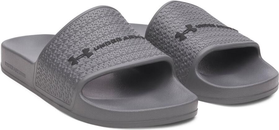 Under Armour UA ARMR SLIDE LITE-GRY Heren Slippers Titan Grijs Zwart