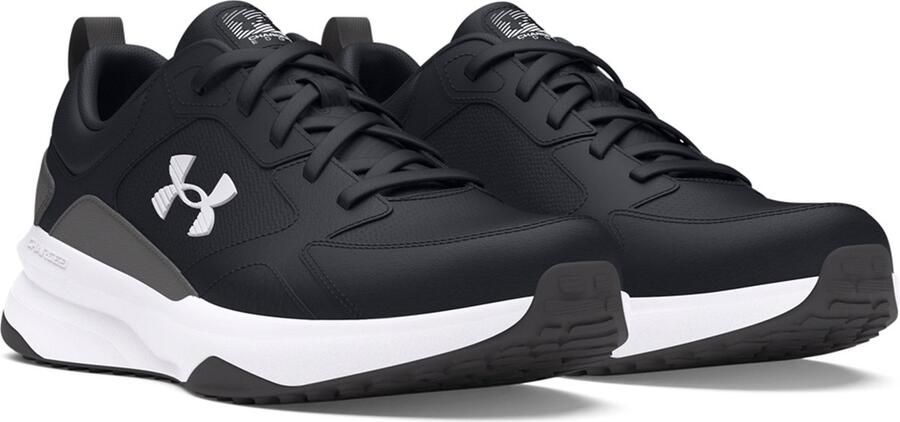 Under Armour UA Charged Edge-BLK Heren Sportschoenen Zwart Castlerock Wit
